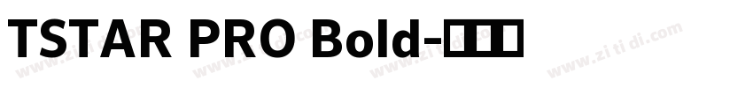 TSTAR PRO Bold字体转换
